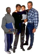 Black family. Photo copyrighted.  Licensed: C