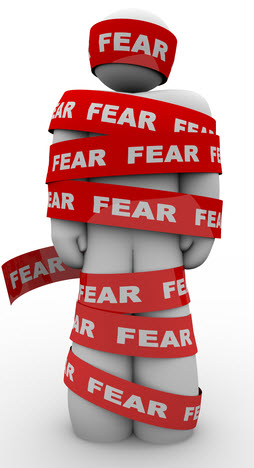 Fear — illustration. Copyrighted. Licensed.