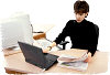 Shopping by computer (photo copyrighted)