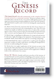 back cover of The Genesis Record