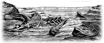 How did the dinosaurs die out? Nobody knows. Copyrighted by Films for Christ.