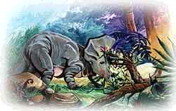 Triceratops. Copyrighted by Films for Christ.