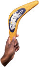 Boomerang. Illustration copyrighted.