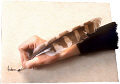 Feather pen. Illustration copyrighted.