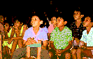 Children watching our soul-winning films in South America.