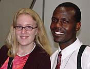 Photo - Blond fair-skinned woman, Black skinned man. Photo copyrighted, Christian Answers