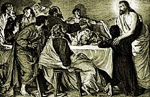 Resurrected Christ surprises his disciples