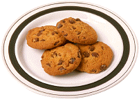Plate of cookies. Illustration copyrighted.