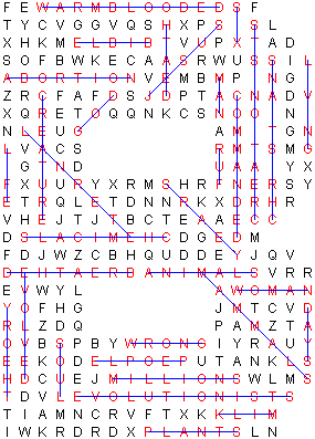 B is for Bible wordsearch - Copyright ChristianAnswers.Net