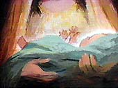 O bebê Jesus. Sob copyright.