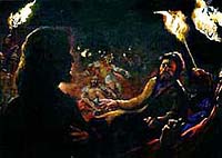 Jesus traído por Judas. Sob copyright.