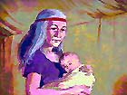 Sarai com Ismael. Sob copyright.