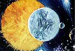 Sol e lua. Sob copyright.
