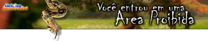 Se você está lendo esta mensagem é porque você entrou em uma área proibida da ChristianAnswers.net.