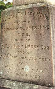 Grave of Lady Hope. Photo copyrighted, Answers in Genesis.