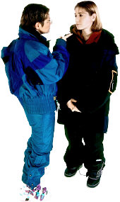 Friends Talking. Illustration copyrighted.