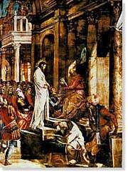 Gesù di fronte a Pilato, opera del Tintoretto