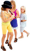 Kids with recorder instrument. Photo copyrighted. Lic: h