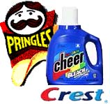 A couple of the many products from Procter & Gamble.