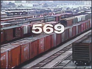 Railroad stock cars. Copyrighted, Films for Christ.