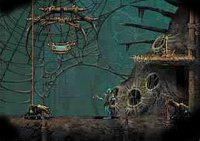 Screen capture from Abe's Oddyssey.  Illustration copyrighted.