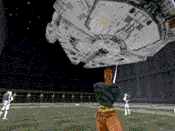 Screen capture from Jedi Knight.  Illustration copyrighted.