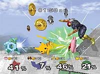 Screenshot from 'Super Smash Bros. Melee'