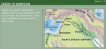 Daniel Map.  Illustration copyrighted.