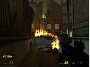 The lighting is top notch.  Here you can see the shadows of light coming out of the building