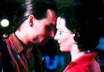 Johnny Depp and Juliette Binoche in Chocolat
