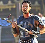 Russell Crowe as a Gladiator.
