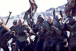 Battle scene from “The Lord of the Rings.” Copyright 2001 New Line Cinema.