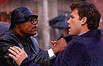 Samuel L. Jackson and Ben Affleck in “Changing Lanes”