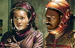 Rosario Dawson and Eddie Murphy in “The Adventures of Pluto Nash”