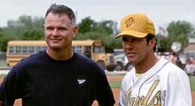 Real-life Jim Morris with Actor Dennis Quaid