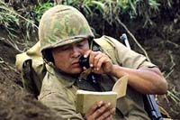 Roger Willie in “Windtalkers”