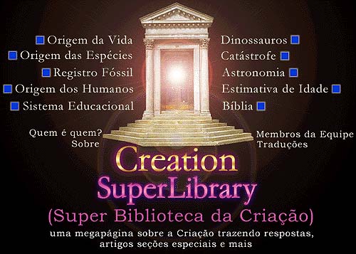 Menu de navegao da Creation SuperLibrary - Super Biblioteca da Criação