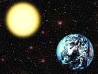 Earth and Sun. Illustration by Paul Taylor. Copyright, Films for Christ.