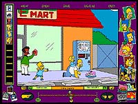 Screenshot from 'The Simpsons Cartoon Studio'. Illustration copyrighted.