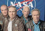 Clint Eastwood, James Garner, Tommy Lee Jones, and Donald Sutherland in Space Cowboys