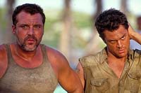 Tom Sizemore and Johnny Knoxville in “Big Trouble”