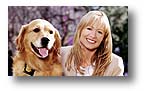 Actress Deanna Bray with hearing ear dog Levi